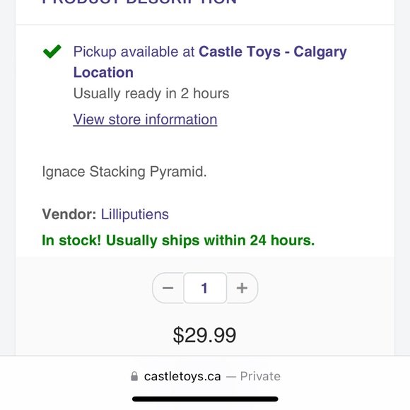 Lilliputiens Stacking Pyramid Toy (Brand new) - Picture 3 of 3